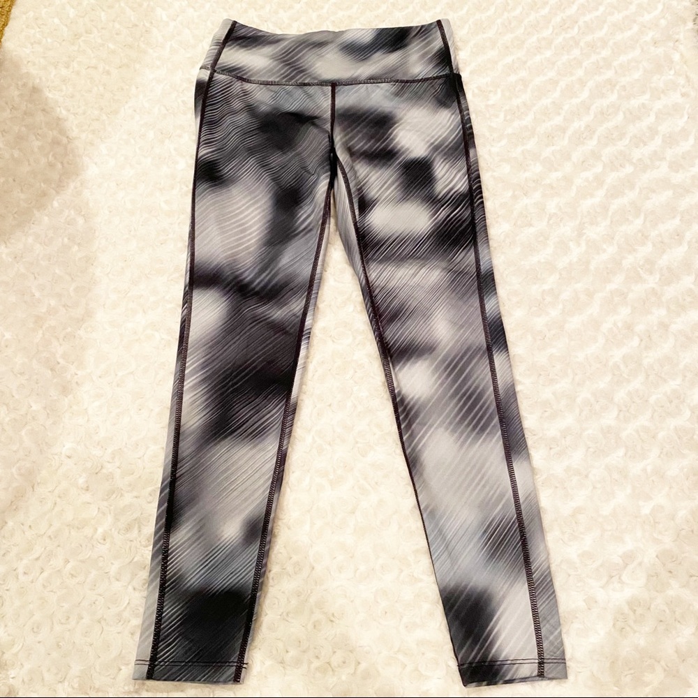 Athleta Muted Grey High Waisted Workout Leggings